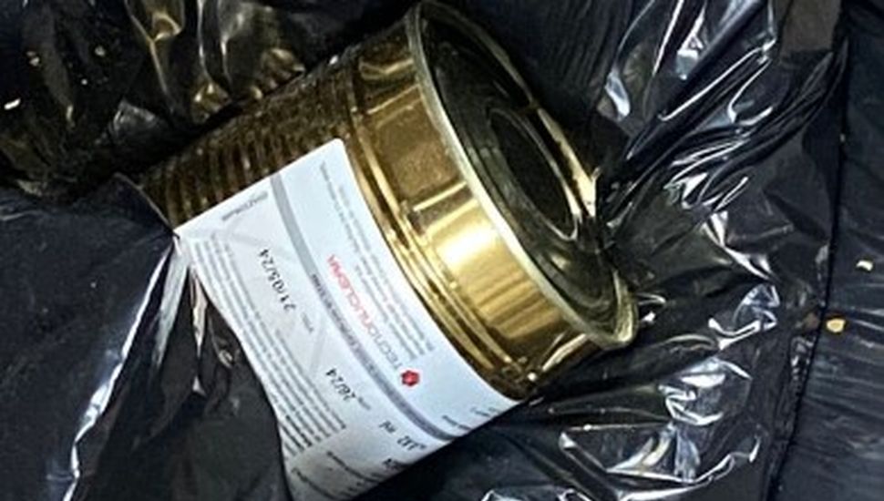 Hallaron una lata con material radioactivo que había sido robada