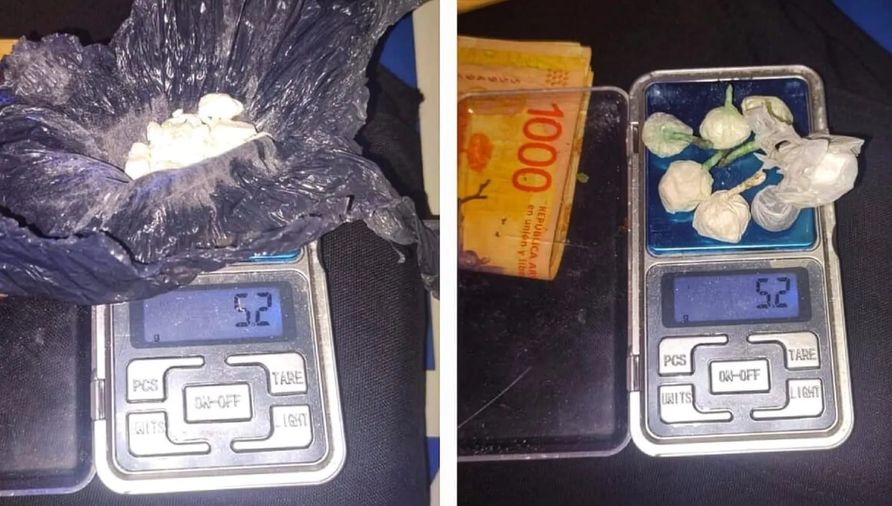 Detienen a un hombre que circulaba en un auto robado con cocaína