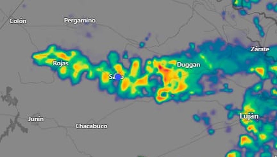 La primera lluvia de invierno eligió la línea de la Ruta 31