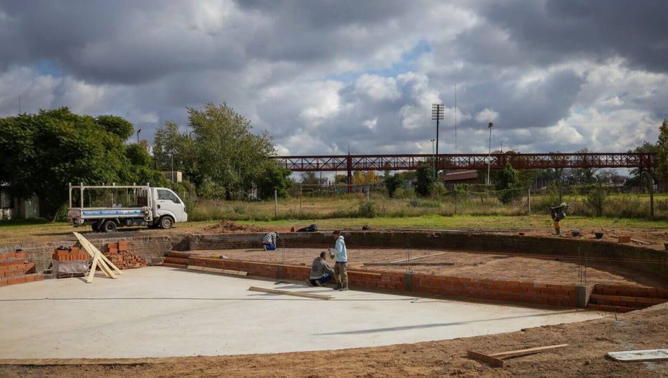 La obra en el Parque Ugarte presenta nuevos avances