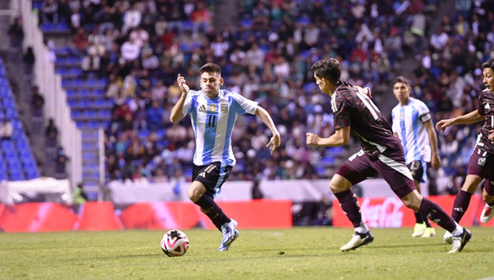 La selección argentina Sub-23 perdió ante México