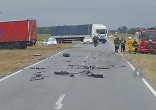 Triple choque fatal en Ruta 7, entre Junín y Alem
