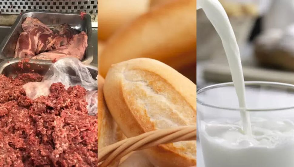 Mesa de los argentinos: se consume menos pan, leche y carnes