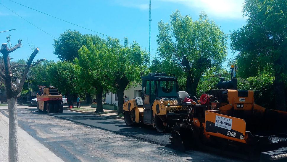 Se realizaron nuevas obras de pavimento en Urquiza