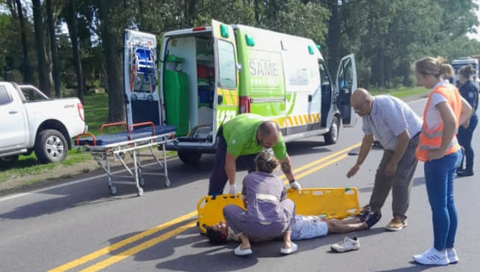 Robó una moto, intentó escapar y terminó chocando