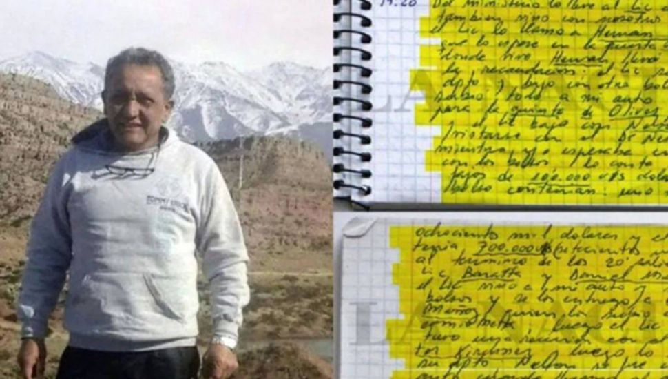 Causa cuadernos: una pericia de Gendarmería confirmó que Centeno fue el autor de los escritos