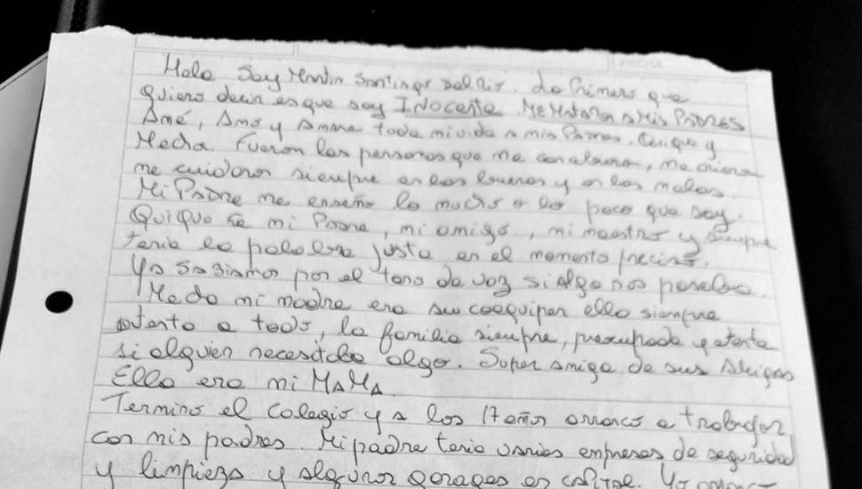 Martín del Río escribió una carta y defendió su inocencia