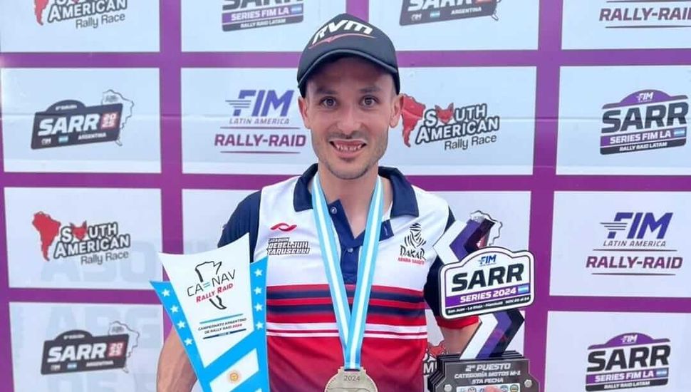 Joaquín Debeljuh se consagró Campeón Argentino de Rally en Motos