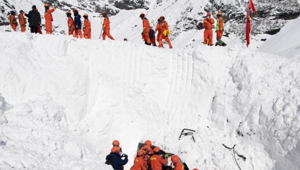 Una avalancha en el Tíbet mató al menos 28 personas
