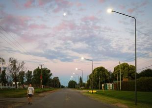Las luces LED llegaron a tres zonas del norte de Pergamino
