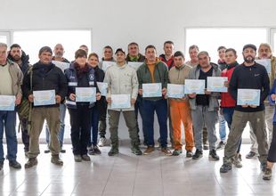 Más de 40 podadores y forestadores recibieron su diploma
