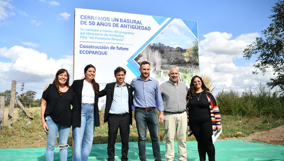 Kicillof anunció el cierre de un basural en Veinticinco de Mayo