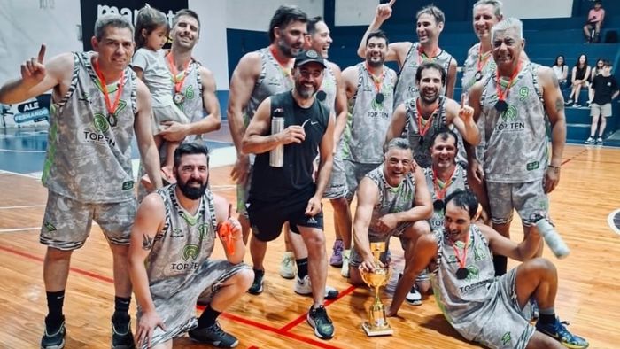 MaxiBasquet +40: Top Ten se consagró en Pergamino