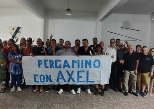 Desde la mesa "Pergamino con Axel" demostraron su apoyo al gobernador bonaerense