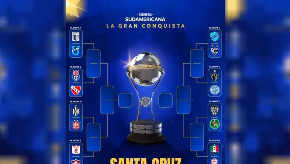 Quedaron confirmados los cruces de octavos de final de la Copa Sudamericana