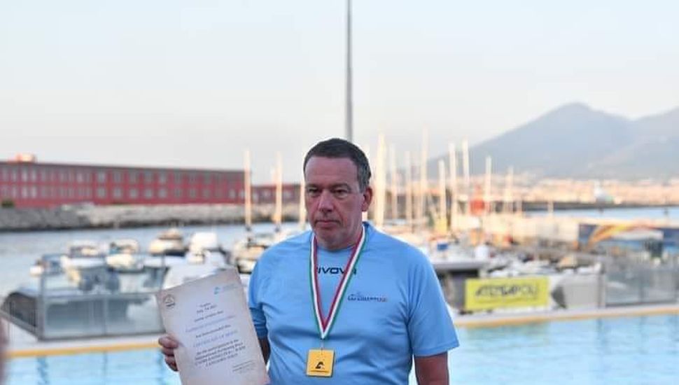 El nadador pergaminense Patricio D´Ottavio hizo podio en Nápoles