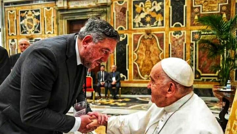 El rector de la Unnoba dialogó con el Papa Francisco