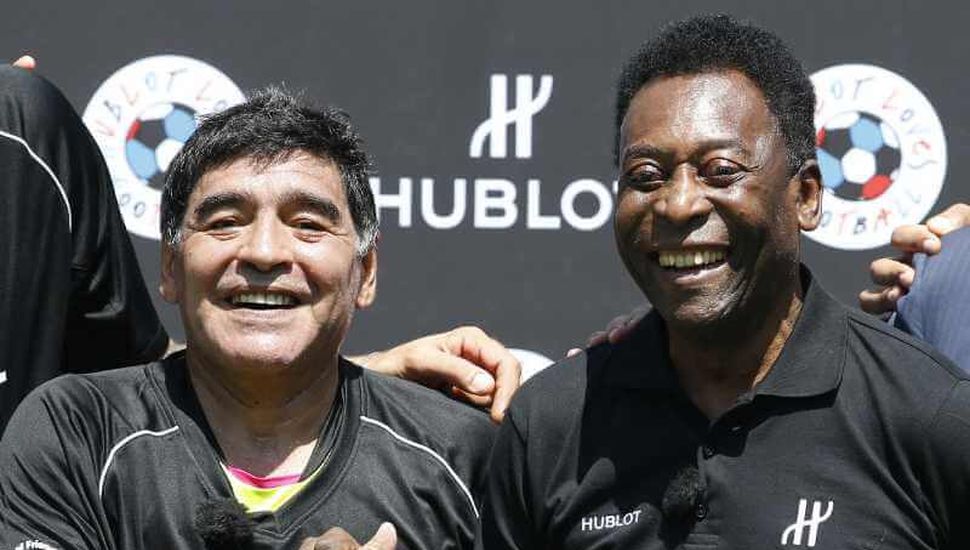 Pelé y Maradona, una relación con idas y vueltas