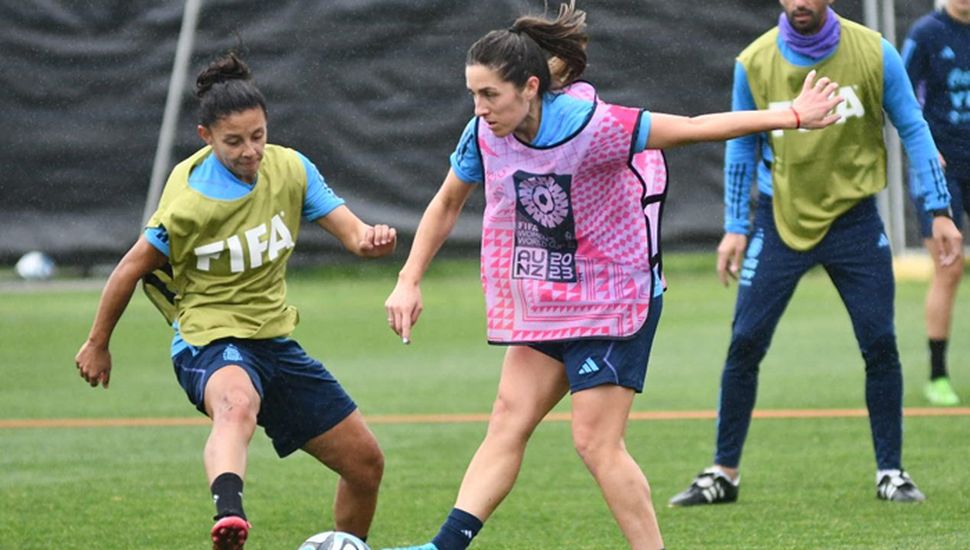 Argentina tuvo su primer entrenamiento en Auckland