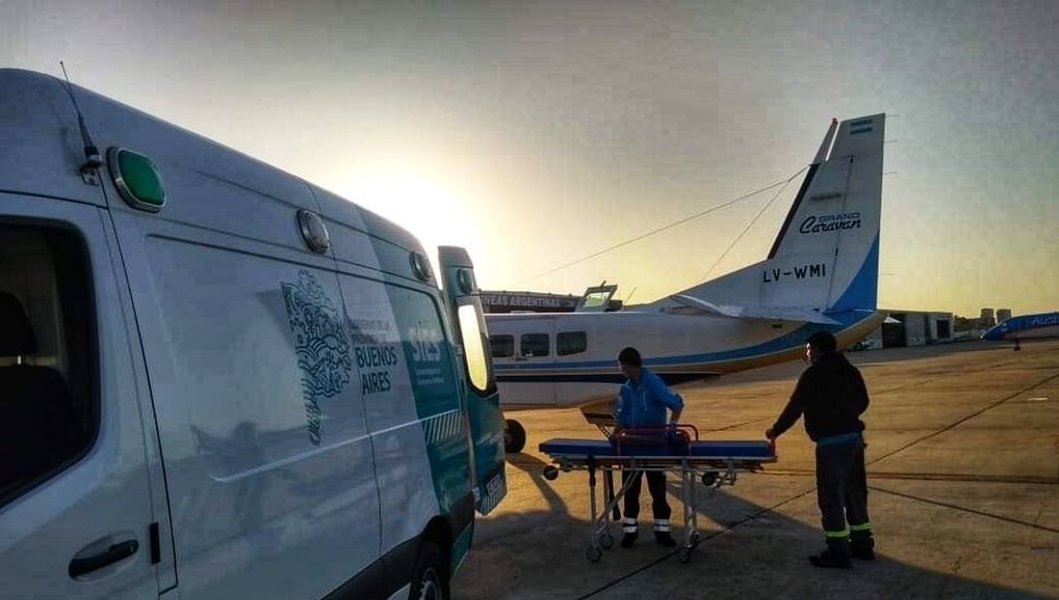 Pergamino recibió tres vuelos sanitarios durante la jornada de ayer