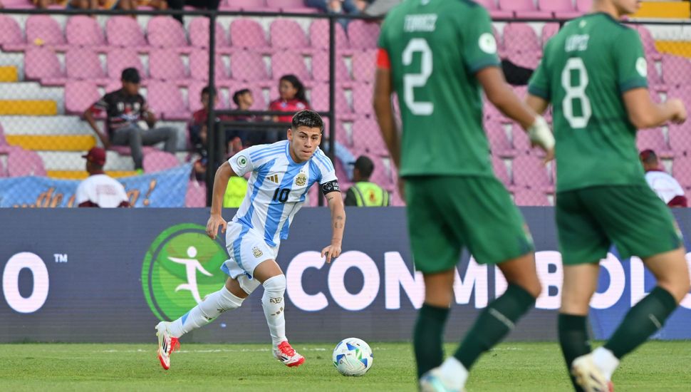 La Selección argentina Sub 20 encontró el triunfo ante Bolivia cerca del final