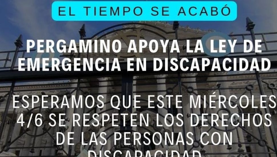 Movilización en apoyo a la ley de Emergencia en Discapacidad