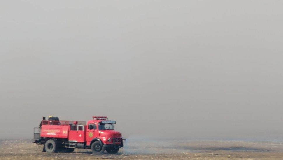 Los bomberos duplicaron sus salidas a raíz de los incendios forestales