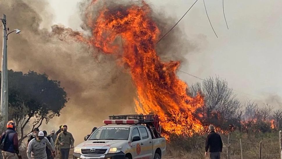 Un joven de 19 años fue detenido por los incendios en Capilla del Monte