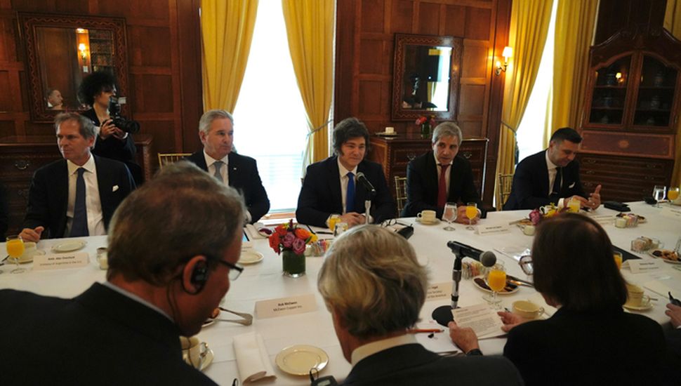 Javier Milei se reunió con empresarios en Nueva York