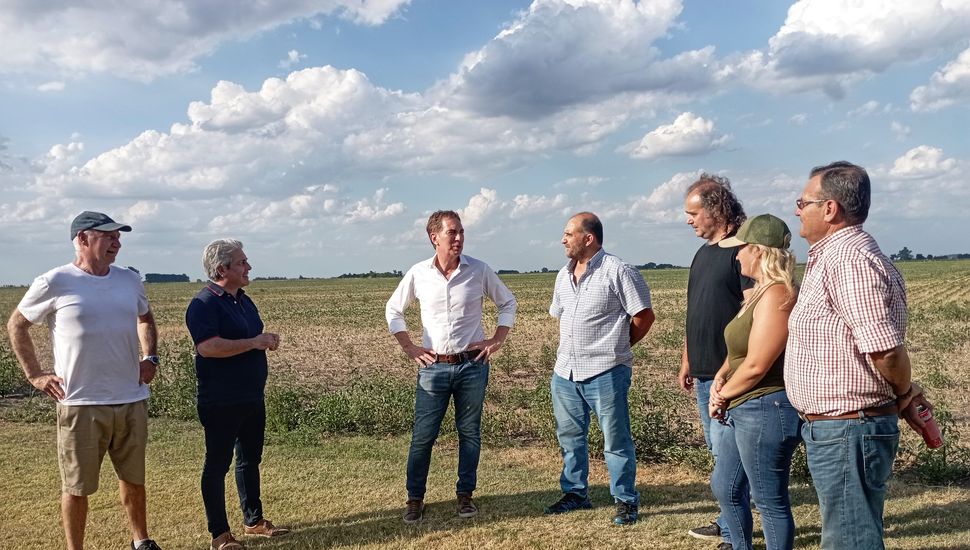 Santilli visitó Pergamino y se reunió con productores agrarios