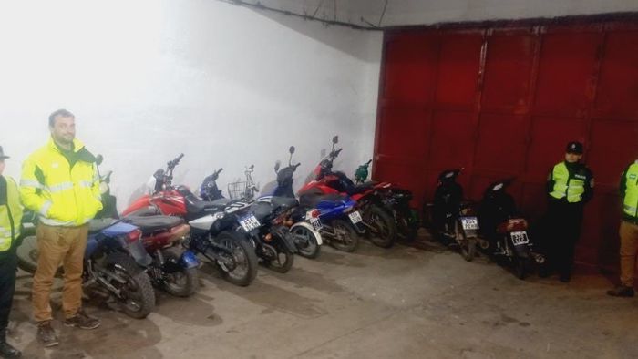 Secuestraron más de diez motos en Rojas