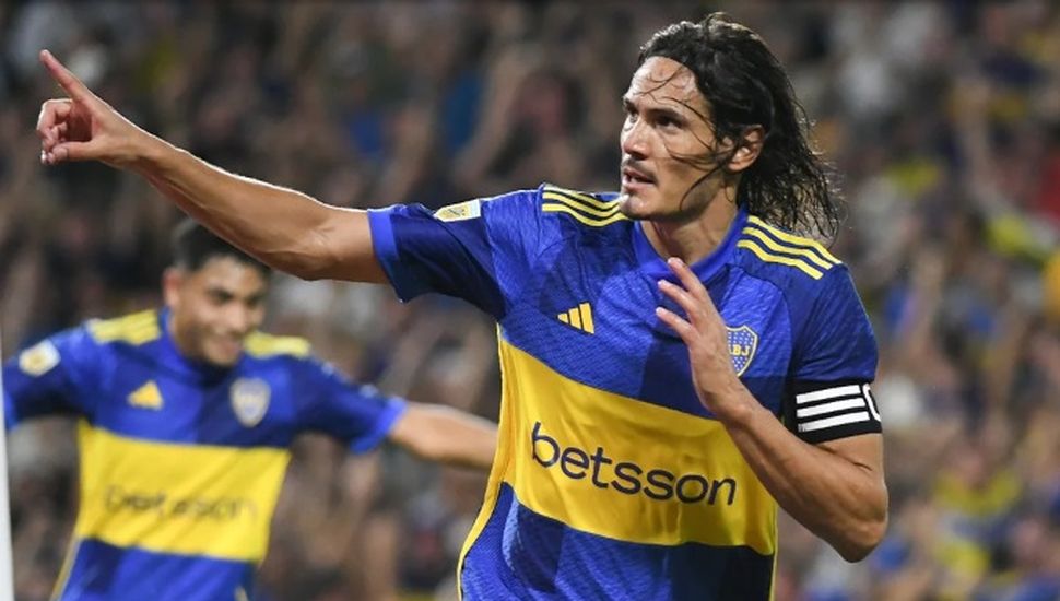 Con un gol de Cavani, Boca venció a Vélez en La Bombonera