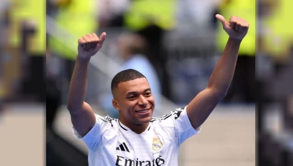 Mbappé fue presentado en el Real Madrid