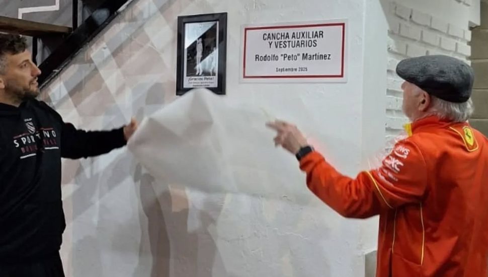 Sportivo Rojas inauguró nuevos vestuarios y rindió homenaje a Rodolfo "Peto" Martínez