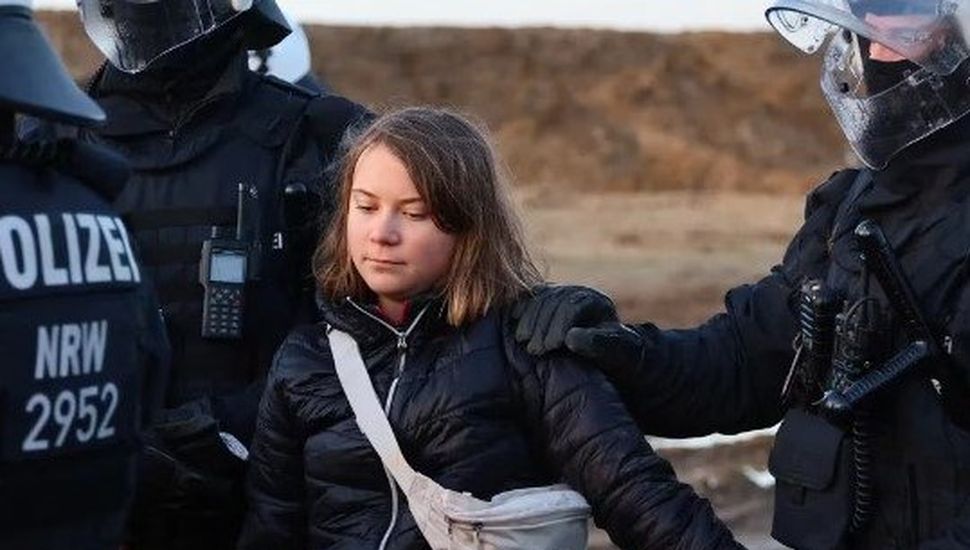 Greta Thunberg fue detenida en una protesta