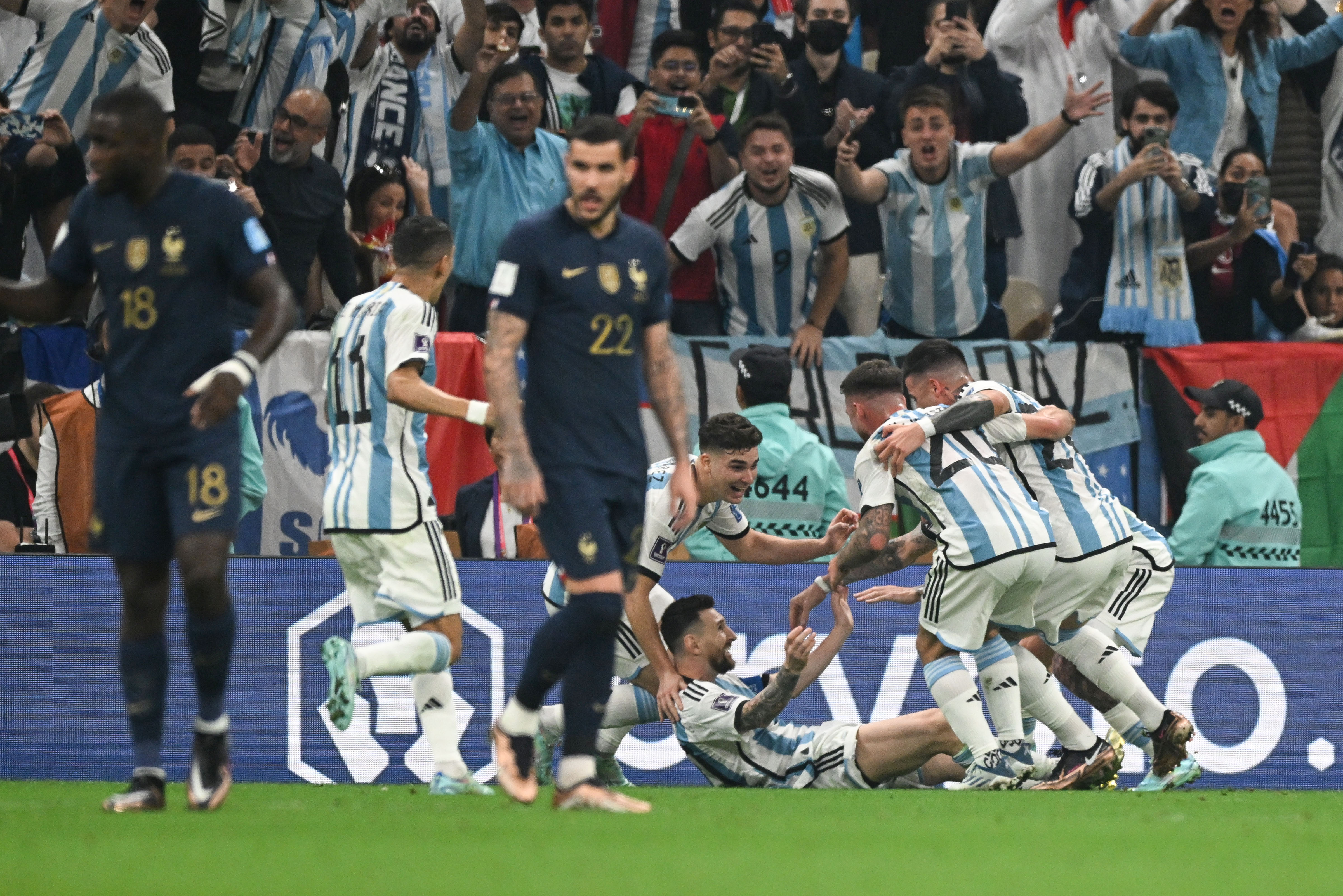 Mundial de Qatar: Argentina le gana a Francia en el primer tiempo